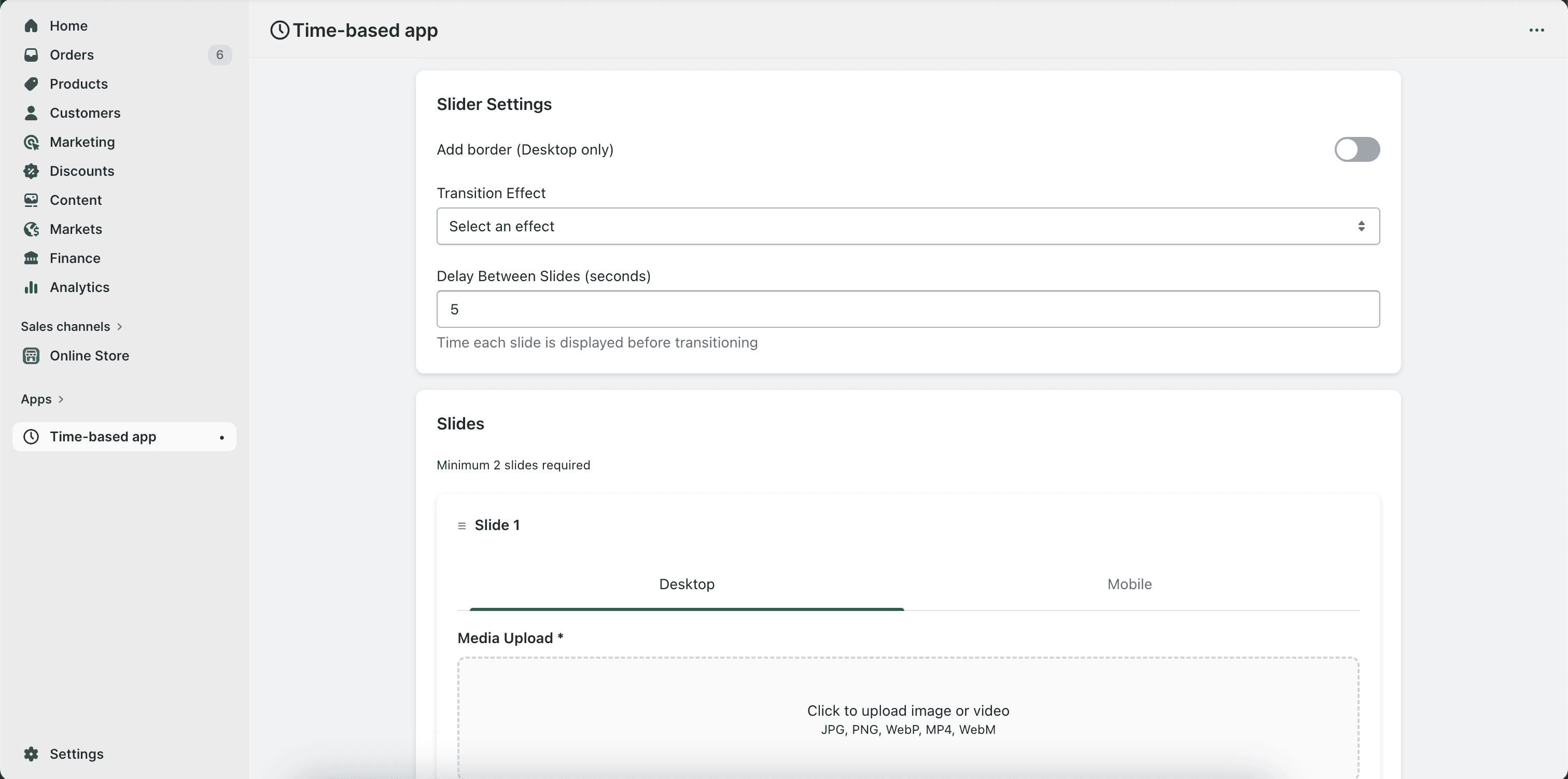 Theme Component Scheduler - Shopify Embedded App gallery image 4