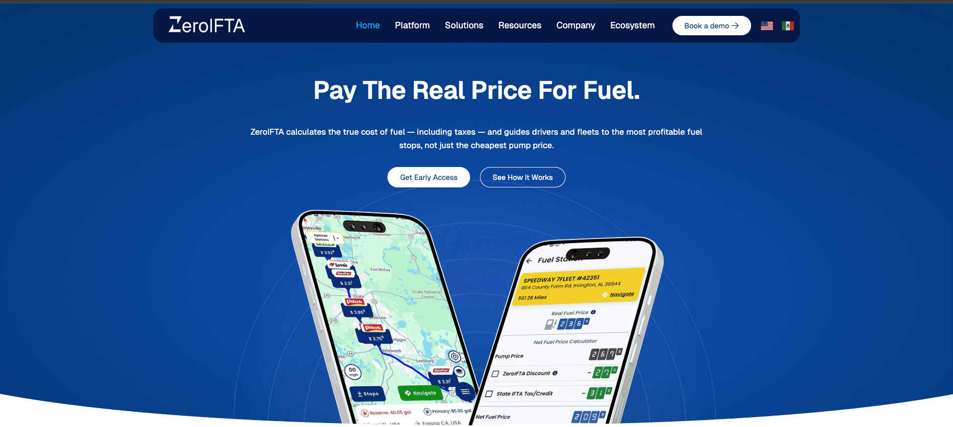 ZeroIFTA - Fuel cost optimization for trucks