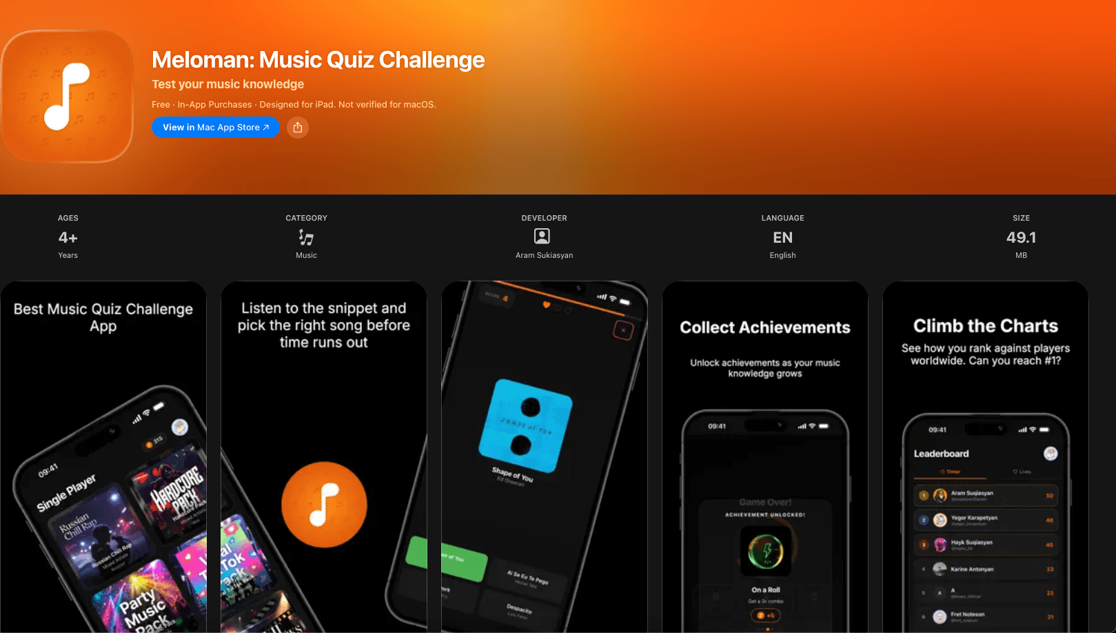 Meloman - Music quizz challenge
